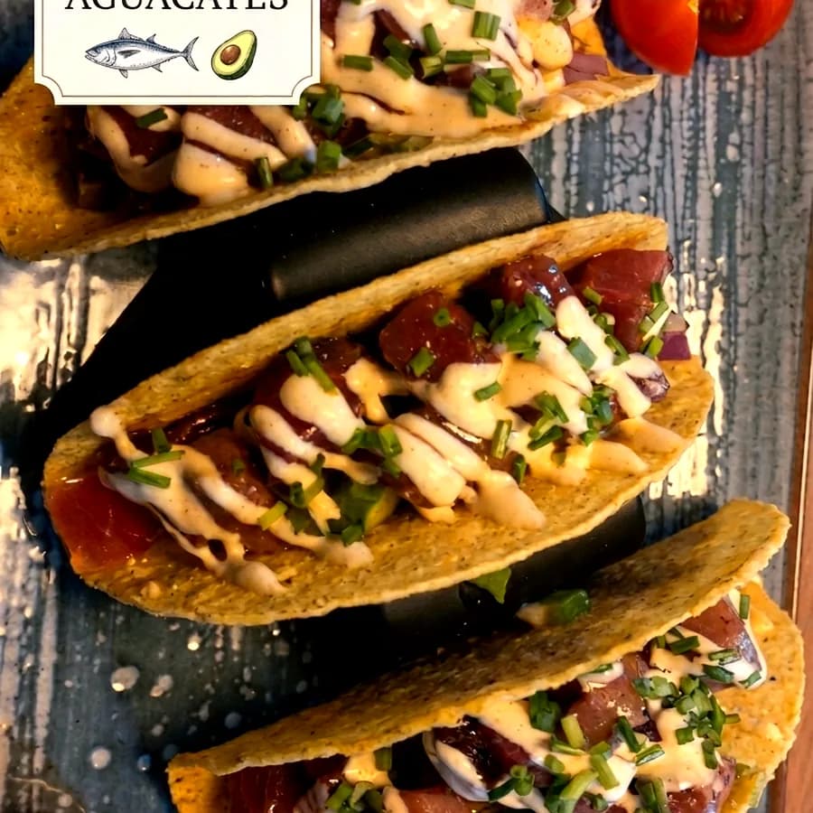 TACOS DE ATUN MACERADOS